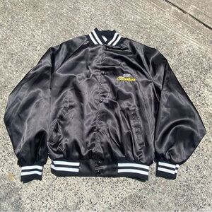 Vintage 90s DuPont Chroma Base Nascar Satin bomber jacket